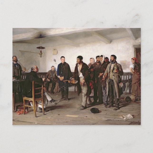 Carte Postale Devant le magistrat (Devant)