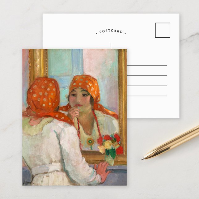 Carte Postale Devant le miroir | Henri Lebasque (Créateur téléchargé)