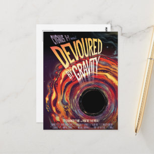 Carte Postale Dévasté Par Gravité Halloween Trou Horreur Noir