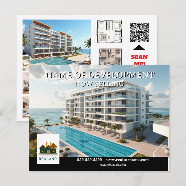 Carte Postale Développement lancement immobilier annonce immobil (Devant / Derrière)
