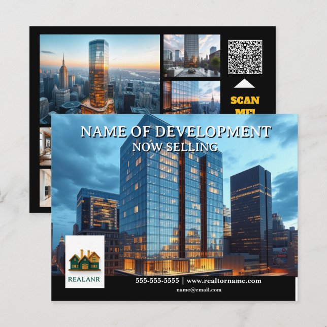 Carte Postale Développeur de lancement de développement annonceu (Devant / Derrière)