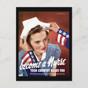Carte Postale Devenez Infirmière, Votre Pays A Besoin De Vous