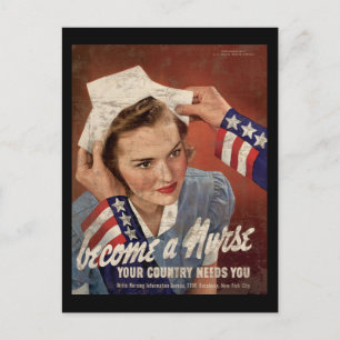 Carte Postale Devenez Infirmière, Votre Pays A Besoin De Vous