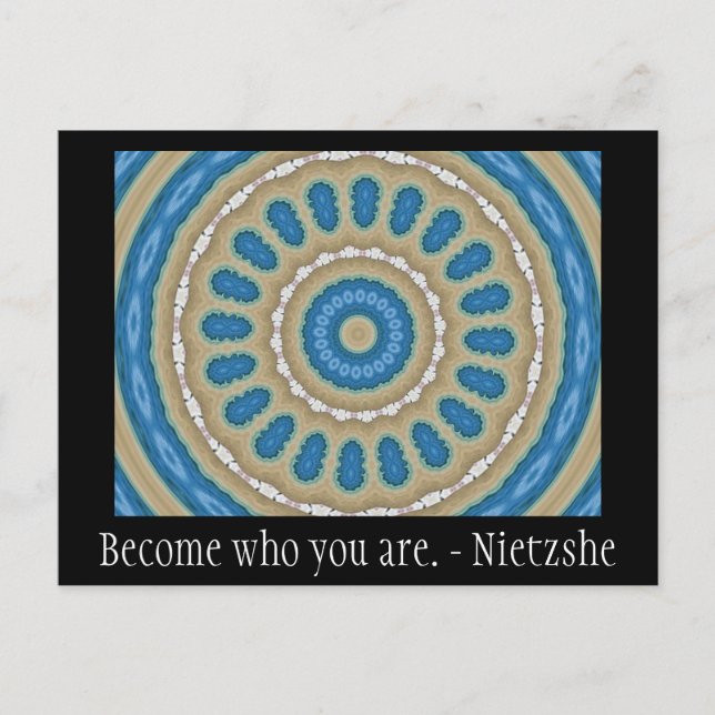 Carte Postale Deviens qui tu es. - Nietzshe (Devant)
