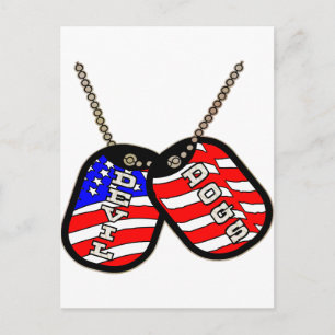 Carte Postale Devil Dogs American Flag