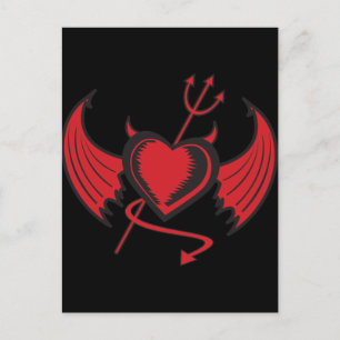 Carte Postale Devil Heart