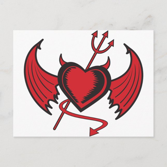 Carte Postale Devil Heart (Devant)