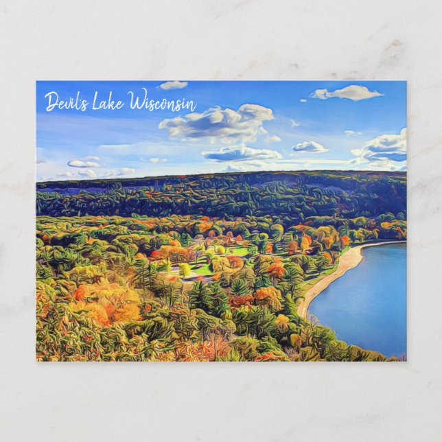 Carte postale Devil's Lake Wisconsin (Devant)