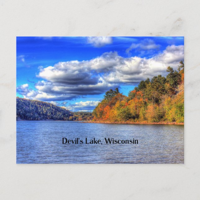 Carte Postale Devil's Lake, Wisconsin photo pittoresque (Devant)