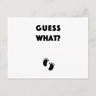 Carte Postale Devinez quelle Faire-part de grossesse