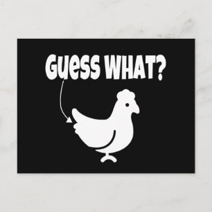 Carte Postale Devinez quoi ?  Beurre de poulet Drôle cadeau