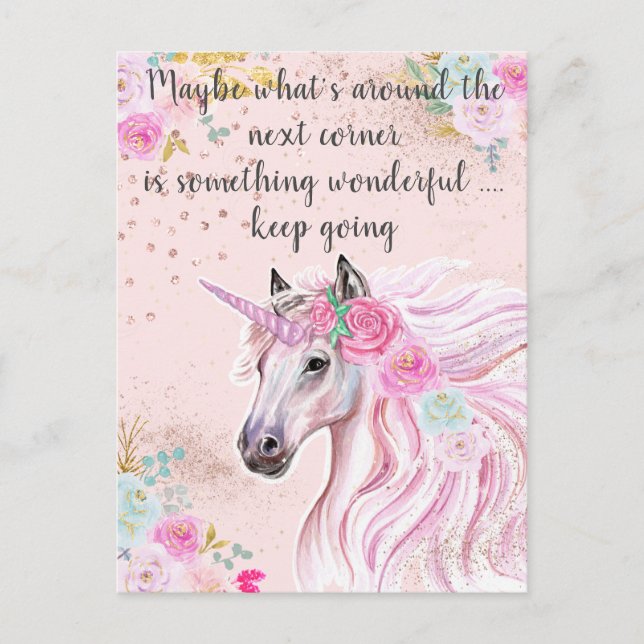 Carte Postale Devis de Parties scintillant d'or rose Turquoise d (Devant)