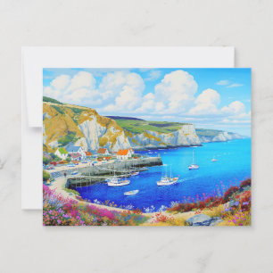 Carte Postale "Devon Harbour Dreamscape" - Un paysage marin angl