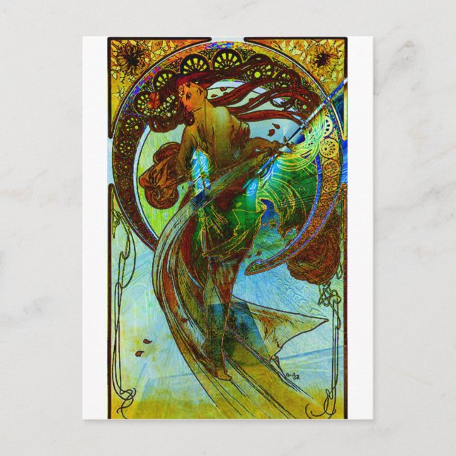 CARTE POSTALE DÉVOUEMENT ~ MUCHA ETERNAL À TRAVERS SES OEUVRES 3 (Devant)