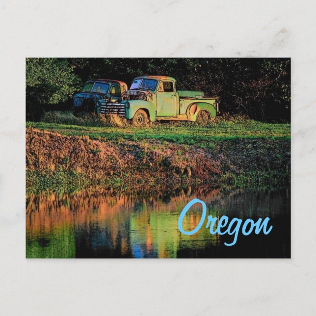 Carte postale d'expédition de l'Oregon (Devant)