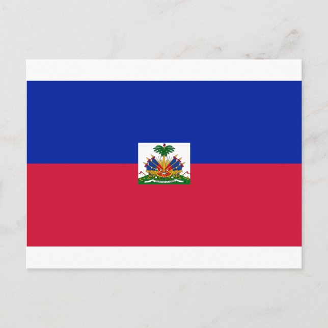 Carte Postale d'Haïti de Drapeau - drapeau du Haïti (Devant)