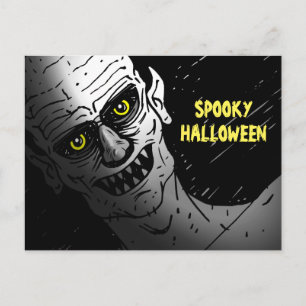 Carte postale d'Halloween effrayante