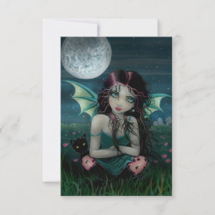 Carte postale d'Halloween sinistrement douce