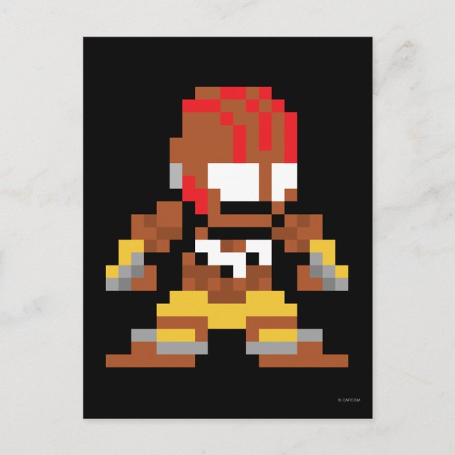 Carte Postale Dhalsim 8 bits (Devant)