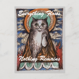 Carte postale Dharma Cat Impermanence