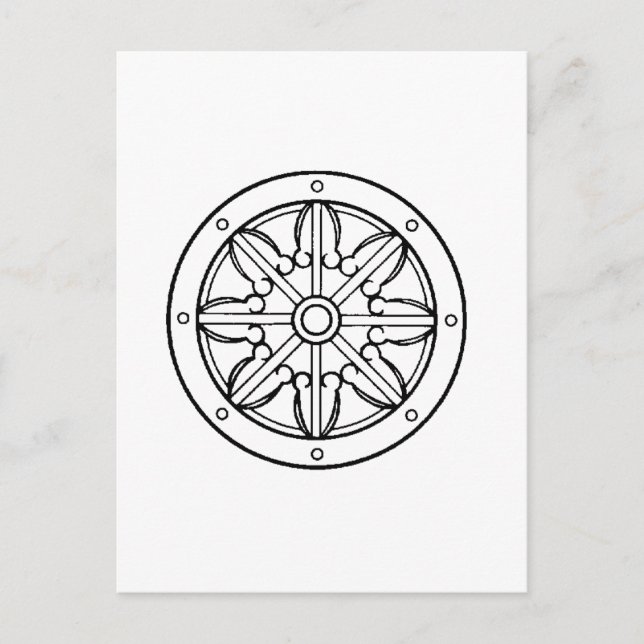Carte Postale Dharma Wheel (Devant)