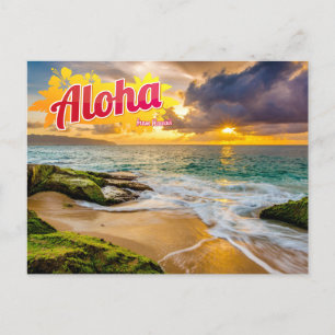 Carte postale d'Hawaii Aloha