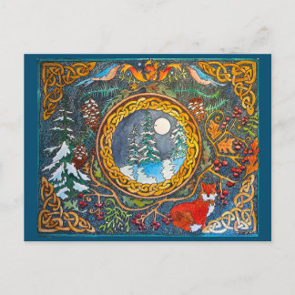 Carte postale d'hiver celtique