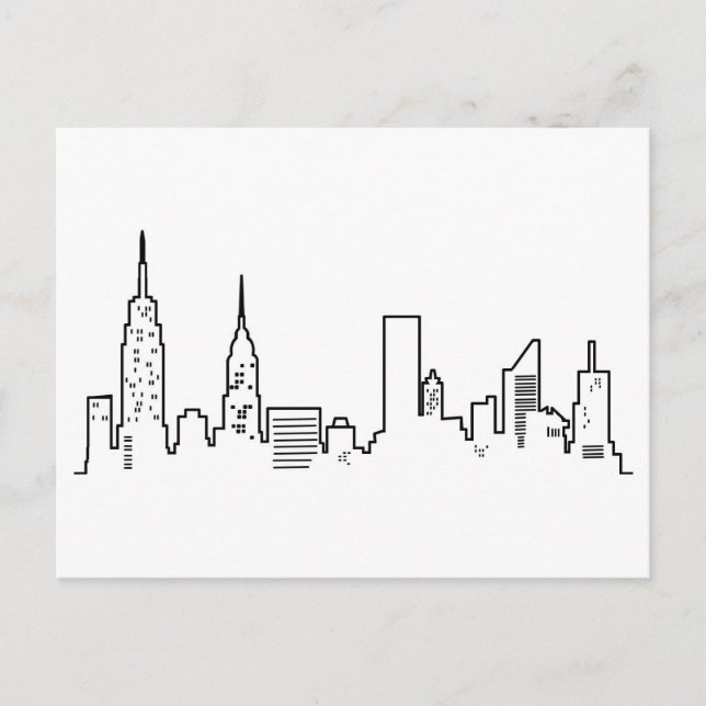 Carte postale d'horizon de NYC (Devant)