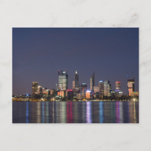 Carte postale d'horizon de ville de Perth