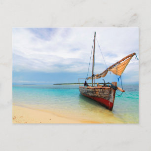 Carte Postale Dhow traditionnel, Zanzibar, Tanzanie