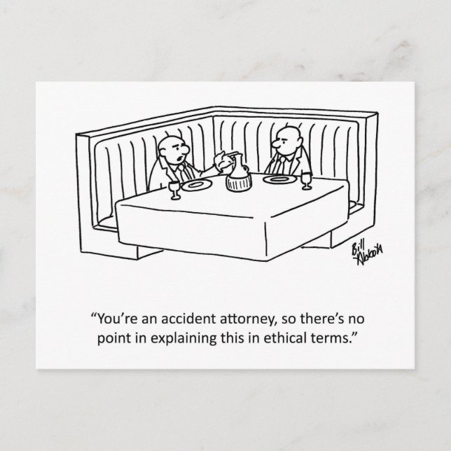 Carte postale d'humour professionnel "Percenters" (Devant)
