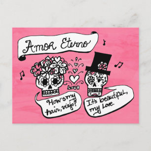 Carte Postale Dia de los Muertos, Amor Eterno
