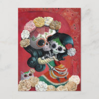 Dia de Los Muertos Squelettes Mère et Fille