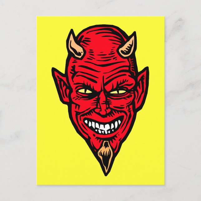 Carte Postale diable (Devant)