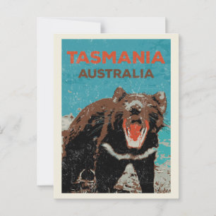 Carte Postale Diable de Tasmanie, île de Tasmanie, Australie