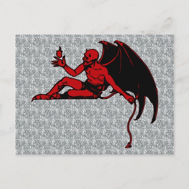 Carte Postale Diable vintage (Devant)