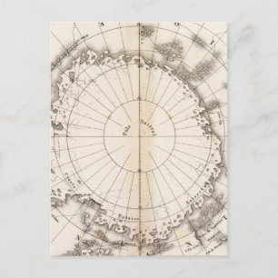 Carte Postale Diagramme de glace du Sud