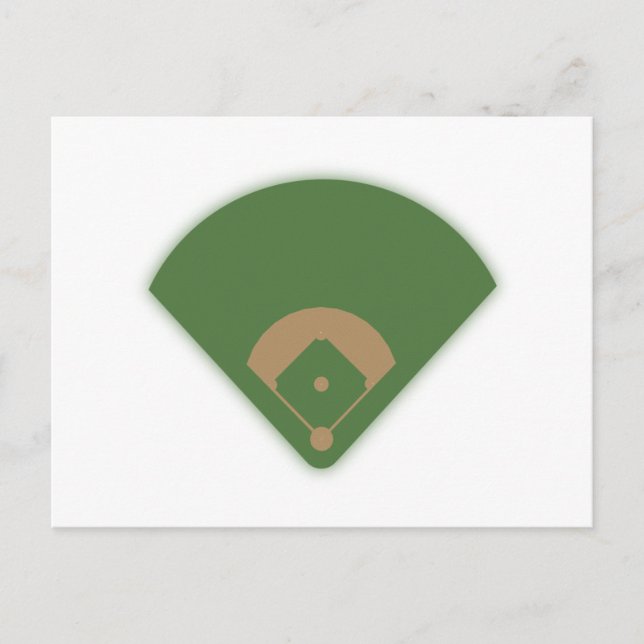 Carte Postale Diamant de baseball : (Devant)
