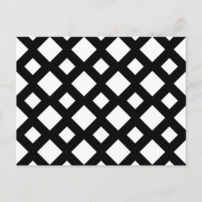 Carte Postale Diamants blancs sur noir (Devant)