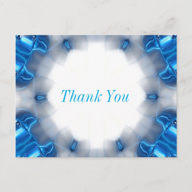 Carte Postale Diamants bleus (Devant)