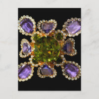 Diamants d'améthyste violet Emeralds bijoux