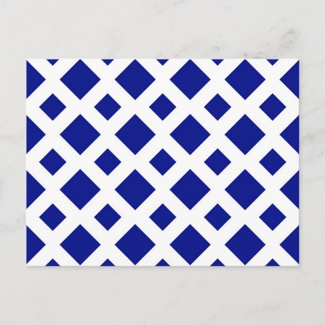 Carte Postale Diamants de marine sur blanc (Devant)