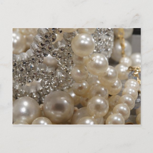 Carte Postale Diamants et perles (Devant)