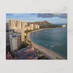 Carte Postale Diamond Head, Waikiki Beach, Hawaii