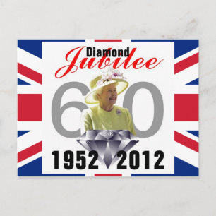 Carte Postale Diamond Jubilee 1952-2012 Postcard