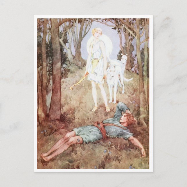 Carte Postale Diana et Endymion par Helen Stratton (Devant)