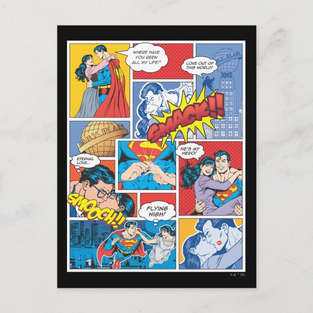 Carte Postale Diapositives Love Comic - Couleur (Devant)