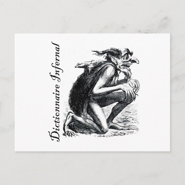 Carte Postale Dictionnaire infernal - imp ayant l'air un peu ner (Devant)