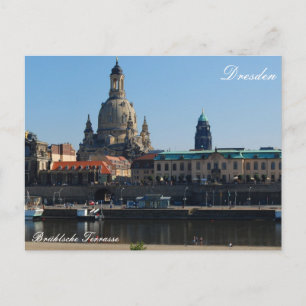 Carte Postale Die Brühlsche Terrasse à Dresden