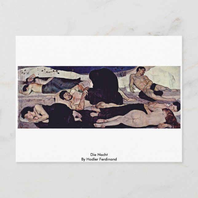 Carte Postale Die Nacht Par Hodler Ferdinand (Devant)